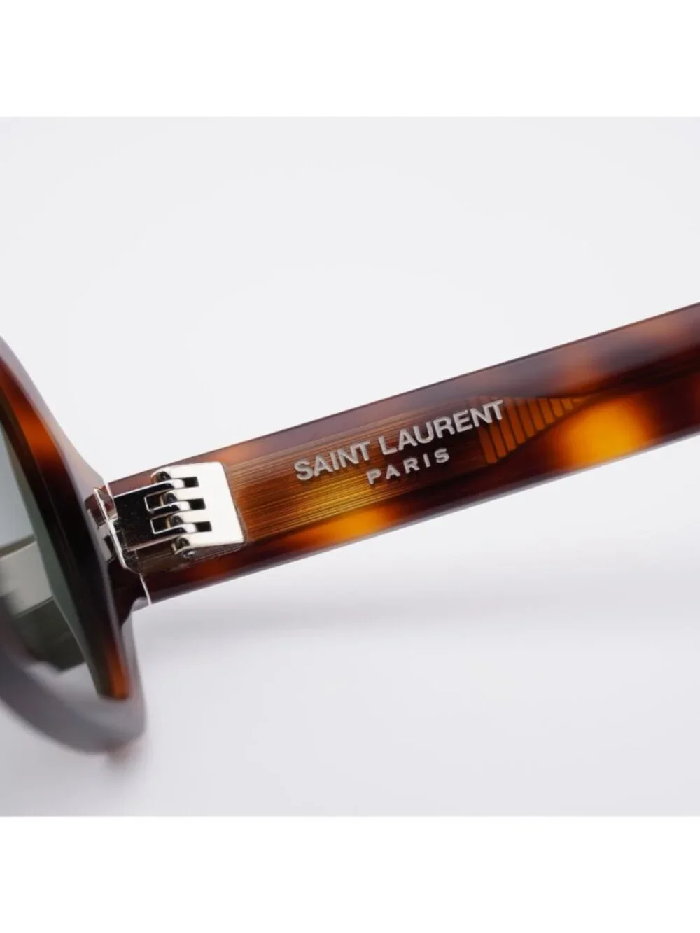 Saint Laurent SL720 003 Sunglasses Havana Rectangle Frame, Grey Lenses
